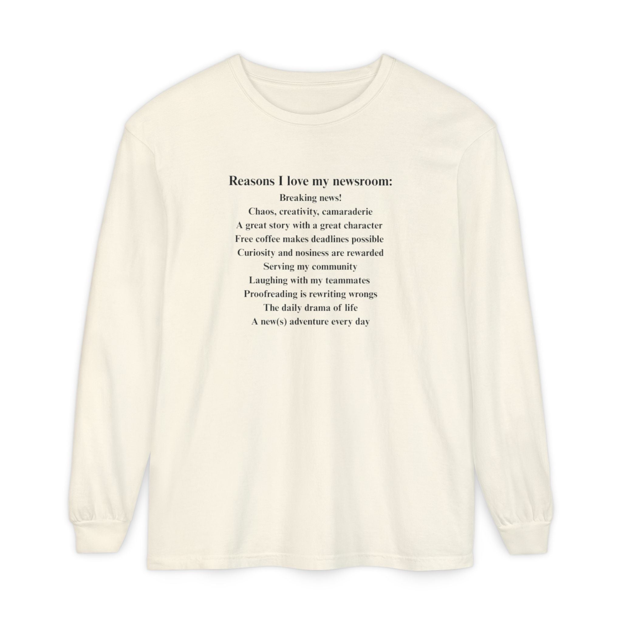 "Reasons I love my newsroom" Fleece Hoodie