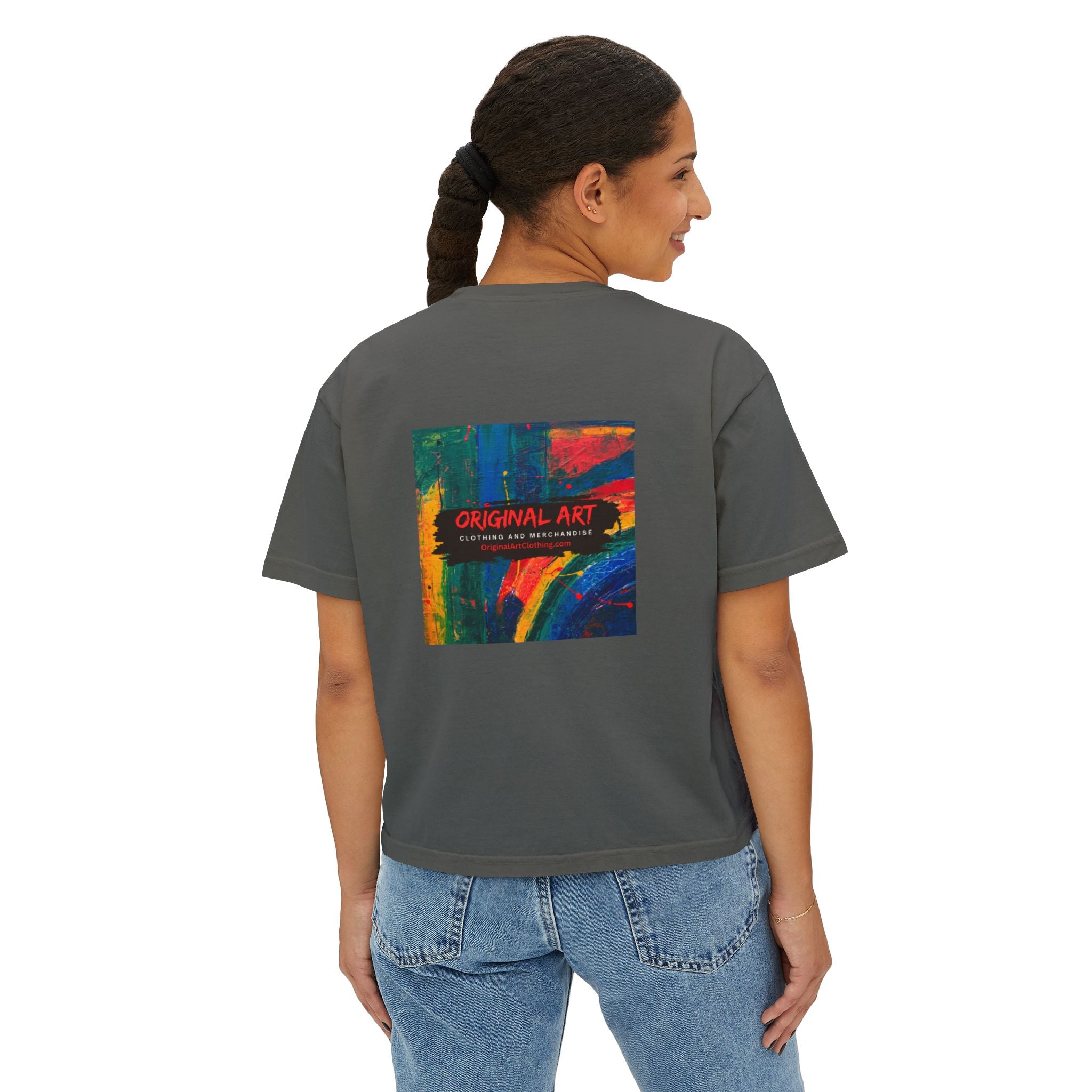 "Fierce Fearless Fabulous"Women's Boxy Tee — Minimal Script Graphic