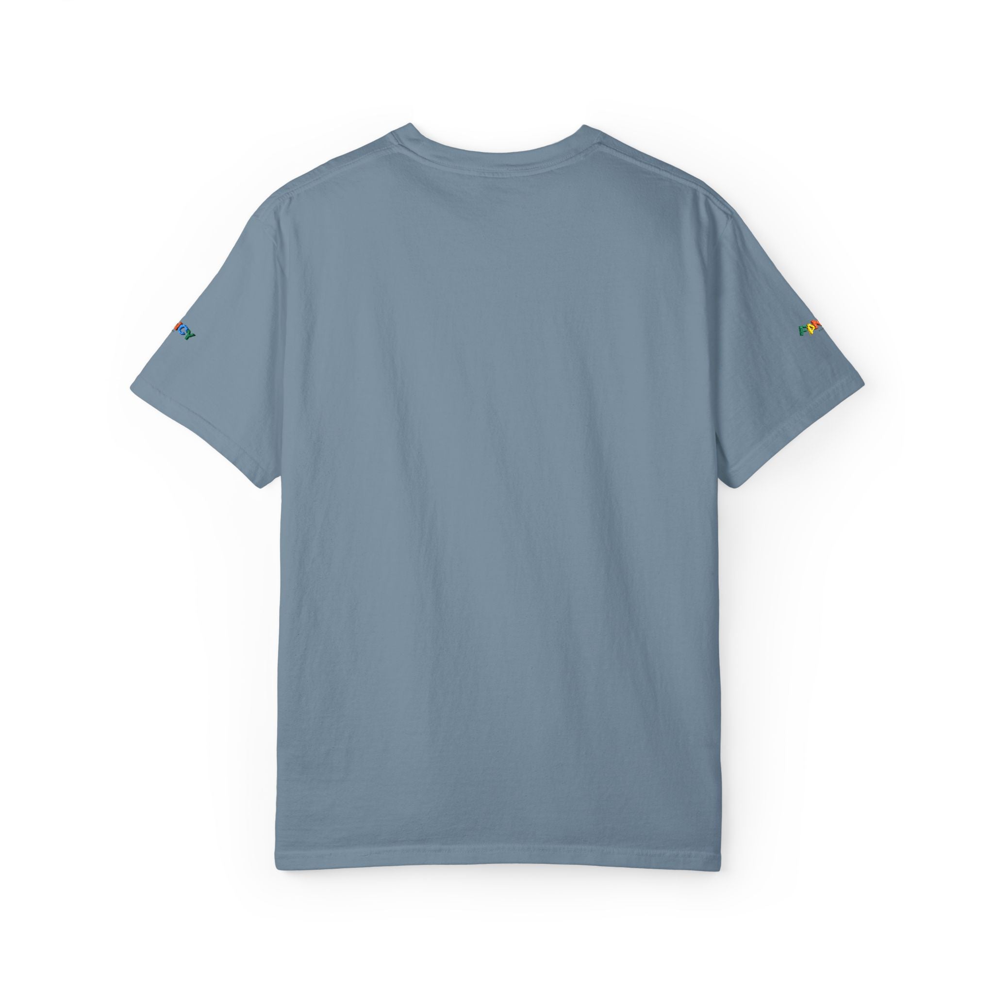 "Fancy" Colorful Logo T-Shirt — Small Chest & Sleeve Graphic