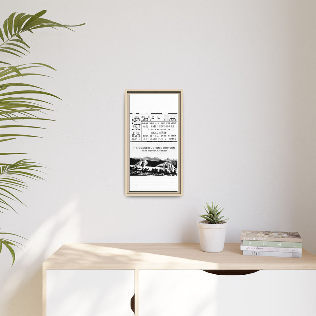 The Concert Johnnie Johnson Was Rediscovered Framed Canvas Print