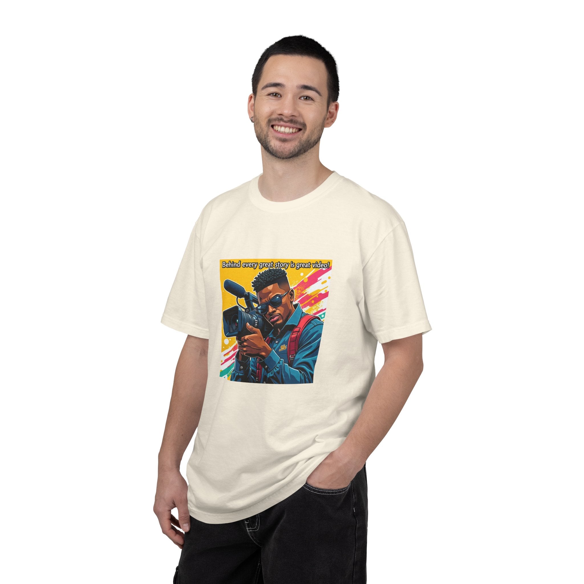 "Behind Every Great Story is Great Video" Graphic T-Shirt