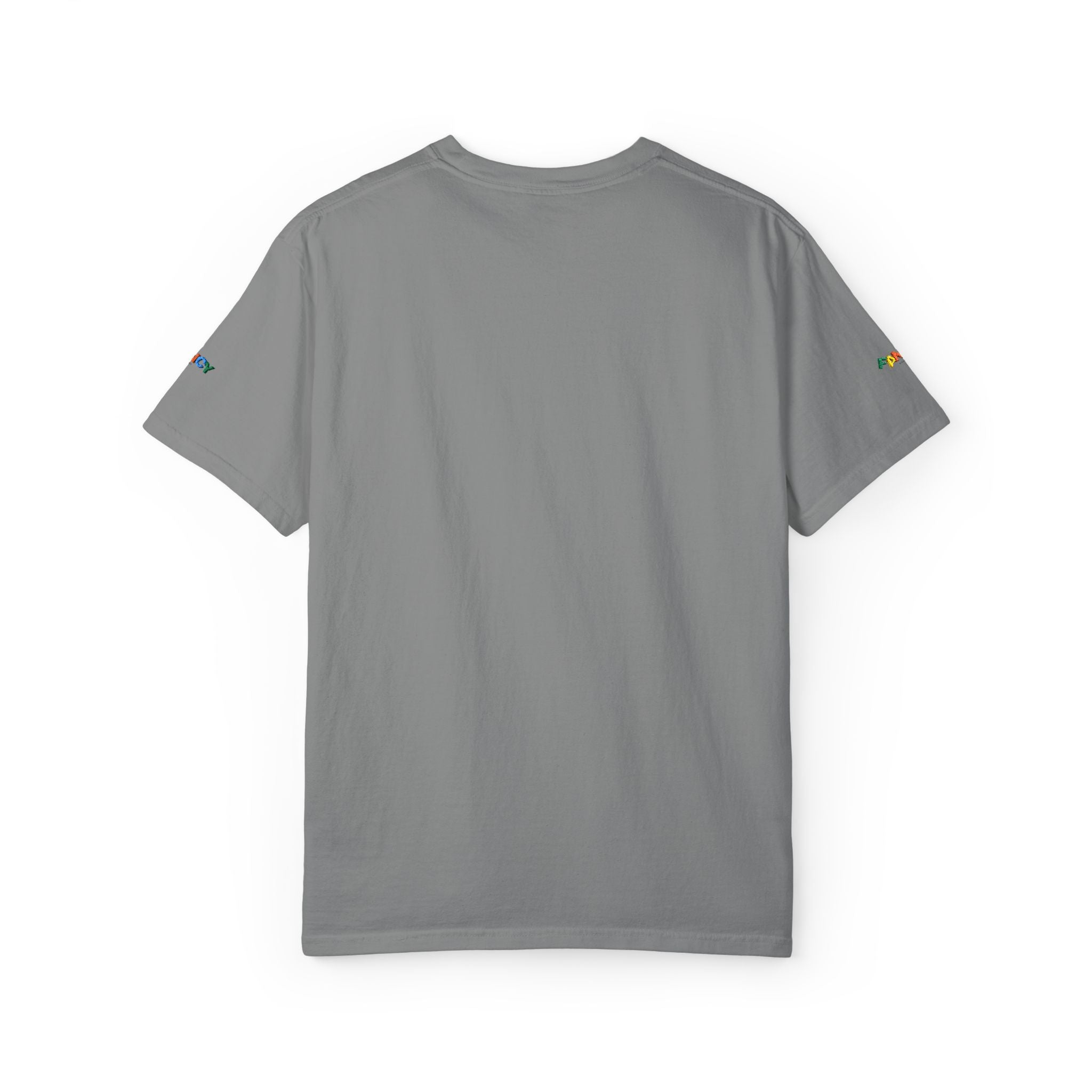 "Fancy" Colorful Logo T-Shirt — Small Chest & Sleeve Graphic