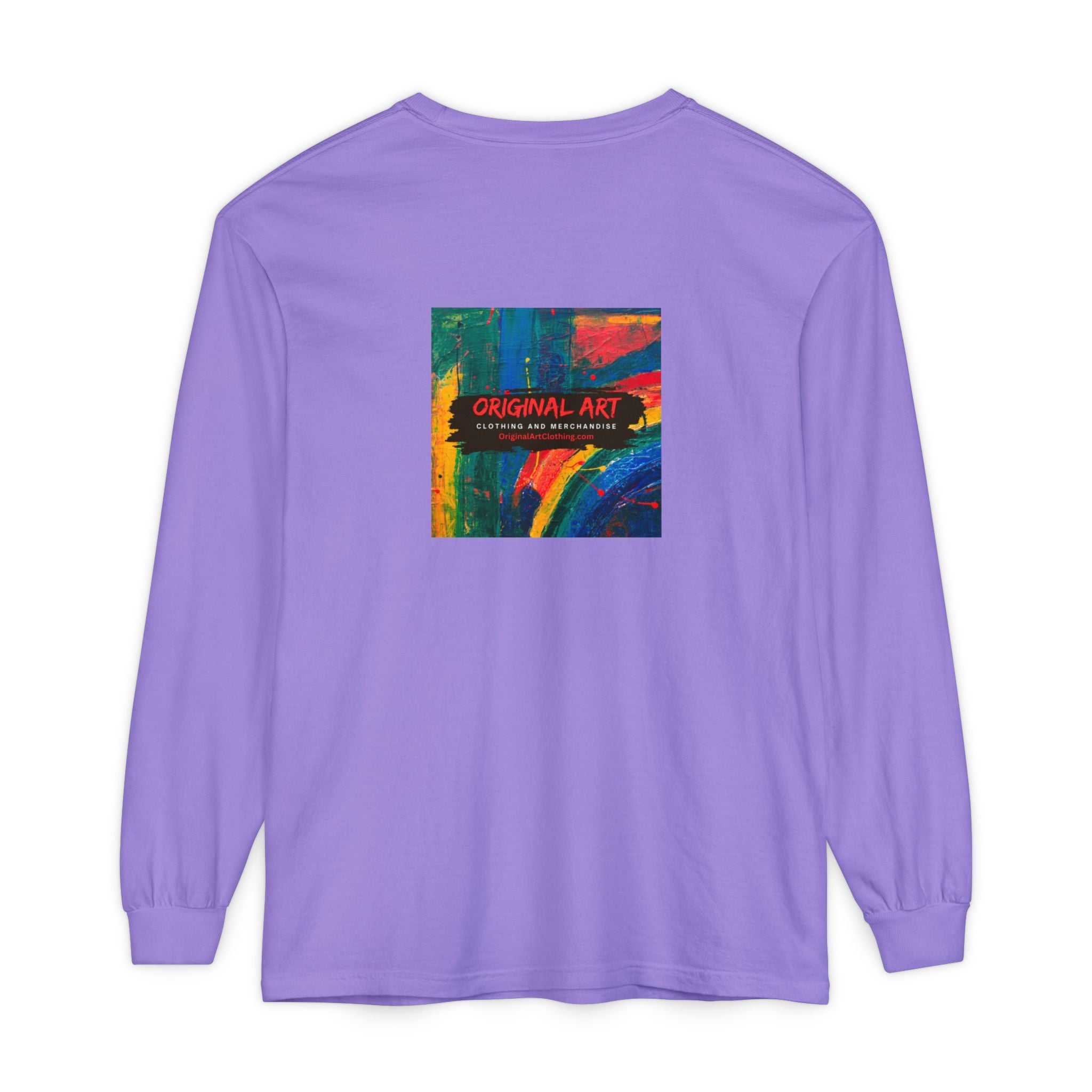 Teacher Long Sleeve Tee — "I teach. I make a difference. Maybe not today, but eventually." — Colorful Back Art