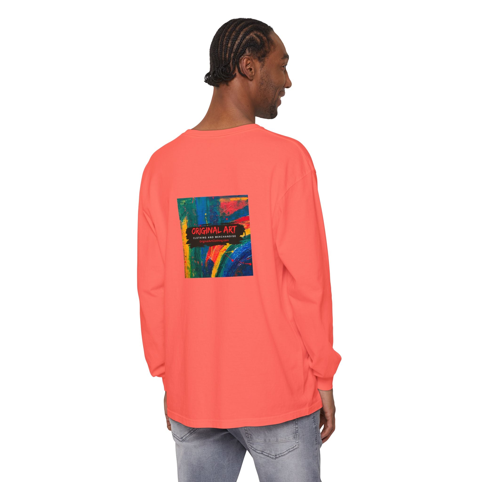 Producing is my super power! Long Sleeve T‑Shirt — Retro Comic Book Girl Graphic (Original Art)
