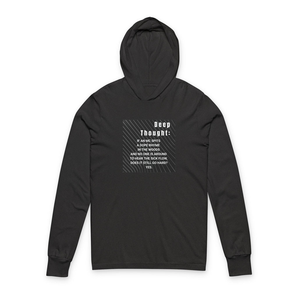 'Deep Thought' Hooded Long Sleeve Tee