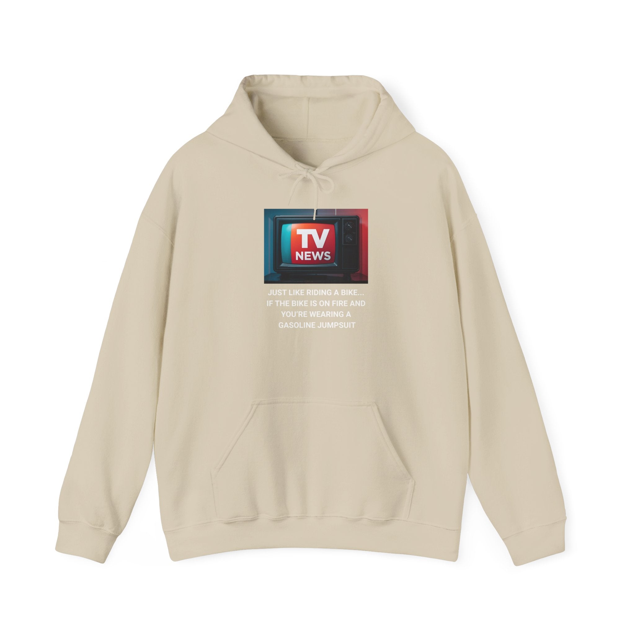 TV News Humor Hoodie for Media Lovers