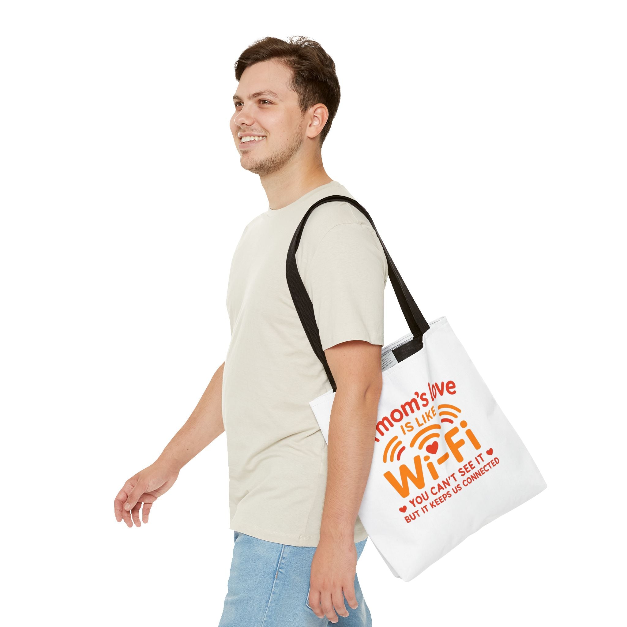 Tote Bag - "A Mom's Love Is Like Wi-Fi" Funny Mother's Day Gift Tote