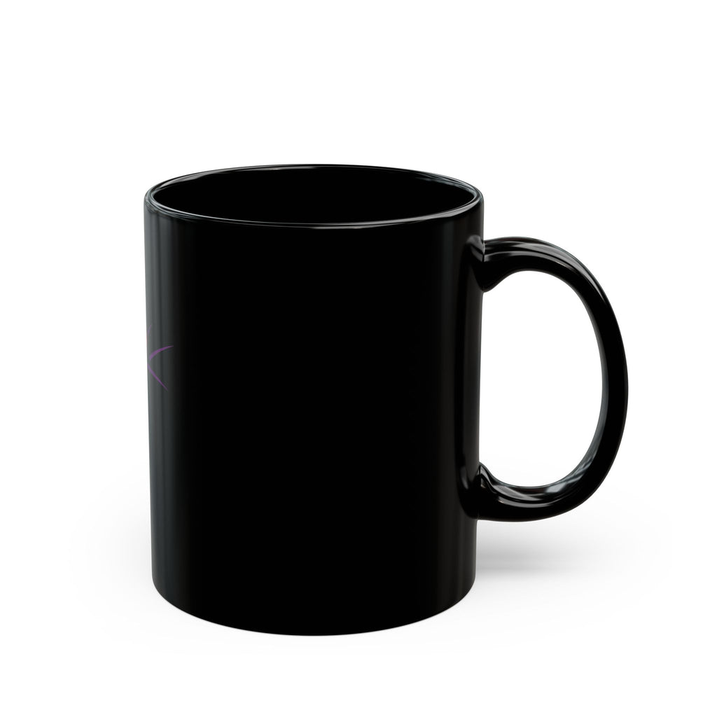 Girl Dad Black Coffee Mug — Heart & Paw Design, Fathers Day Gift (11oz/15oz)