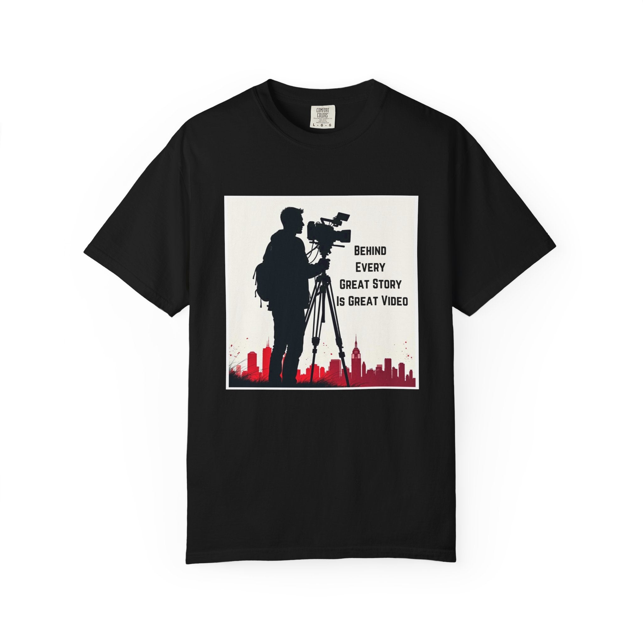 TV News Videographer: Unisex Garment-Dyed T-shirt
