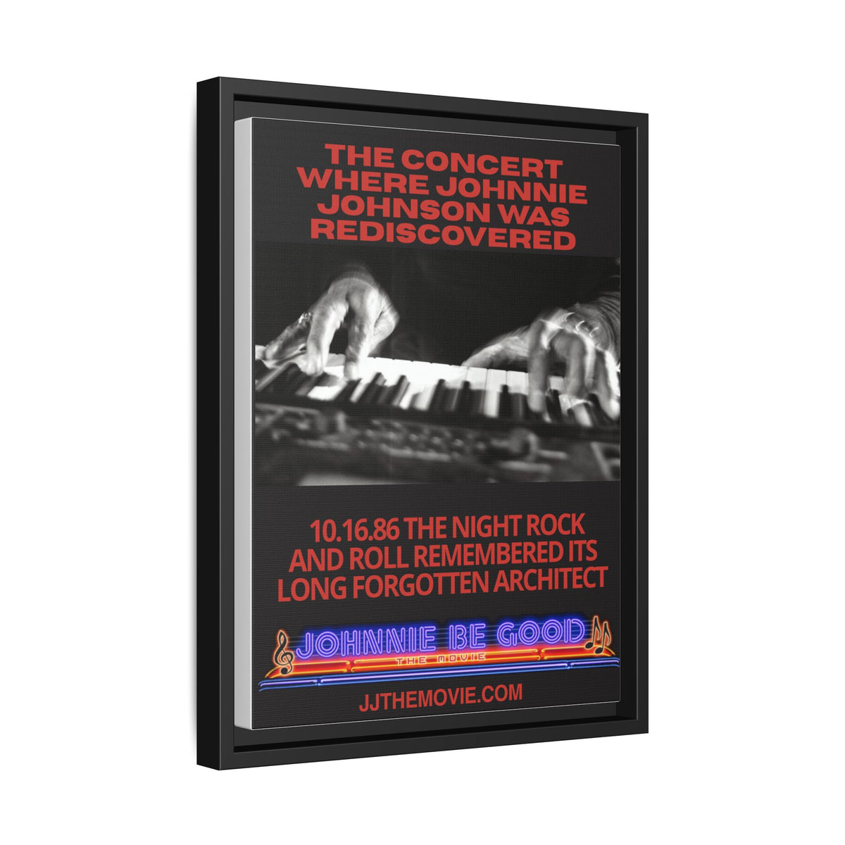 The Concert Johnnie Johnson Was Rediscovered Framed Canvas Print