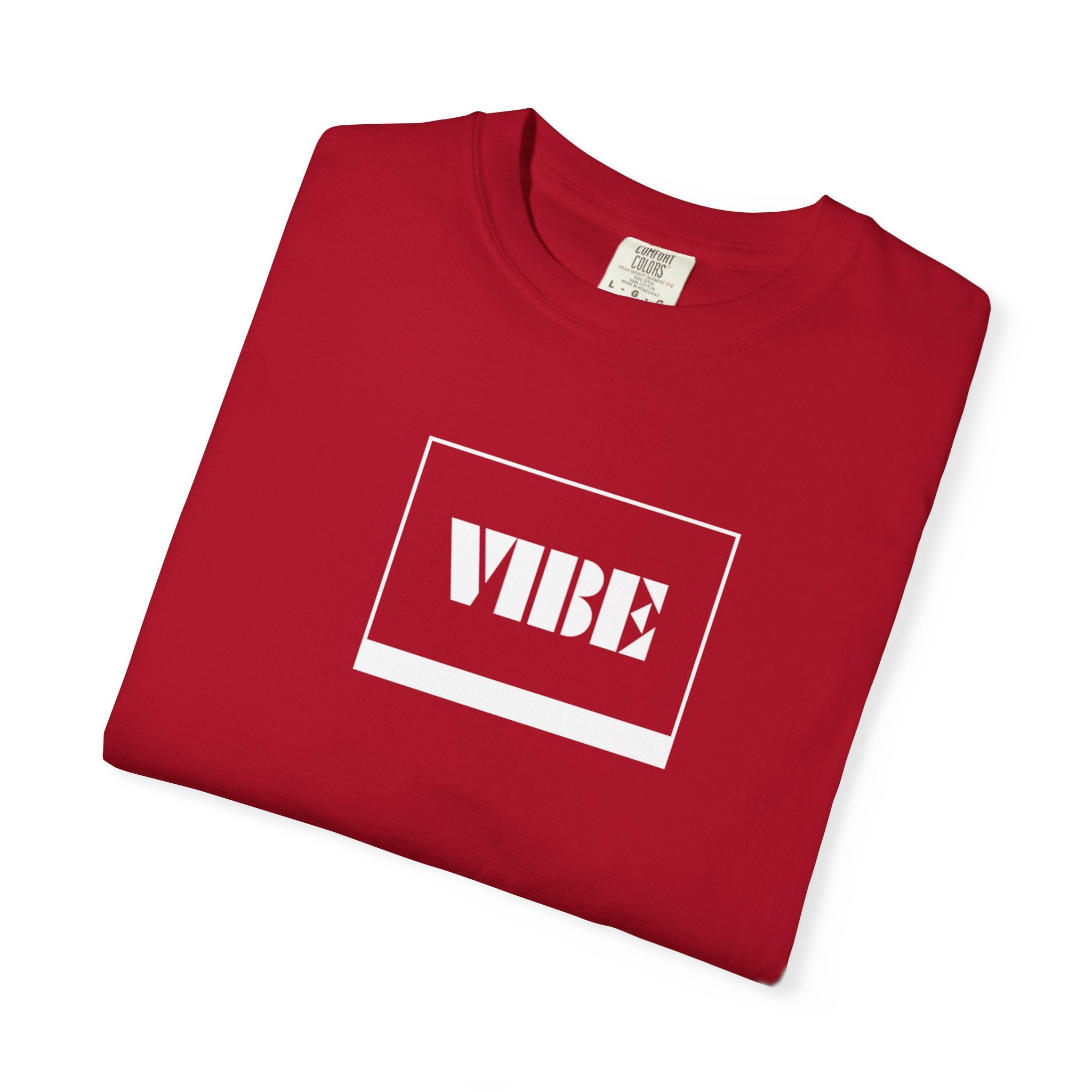 Vibe Unisex Garment-Dyed T-shirt | Casual Wear, Summer Fashion, Gift for Friends, Positive Vibes, Unique Streetwear