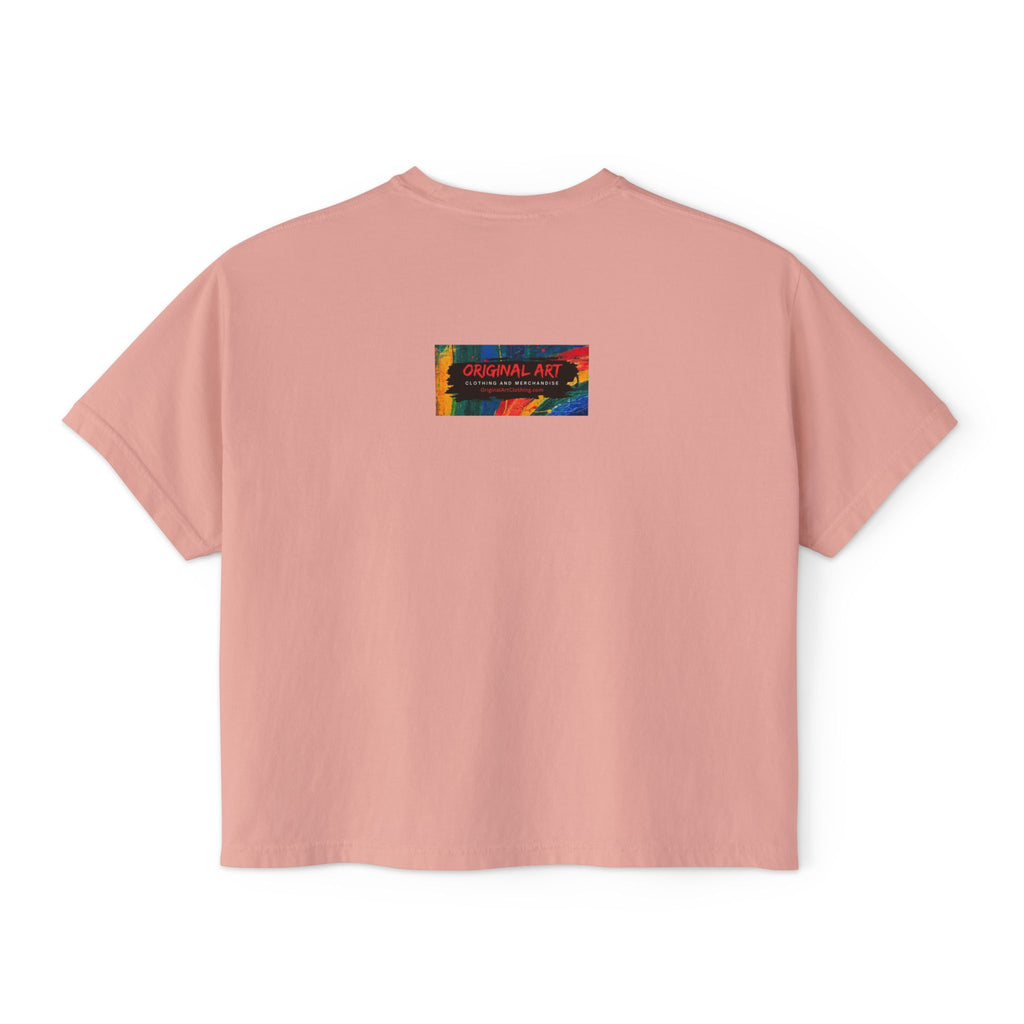 Coolest Grandma in the World Boxy Tee — Cute Women's Cropped Grandmother Shirt